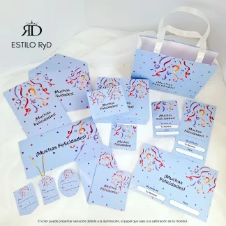 Kit de Regalo Imprimible Celeste