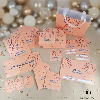 Kit de Regalo Imprimible Durazno