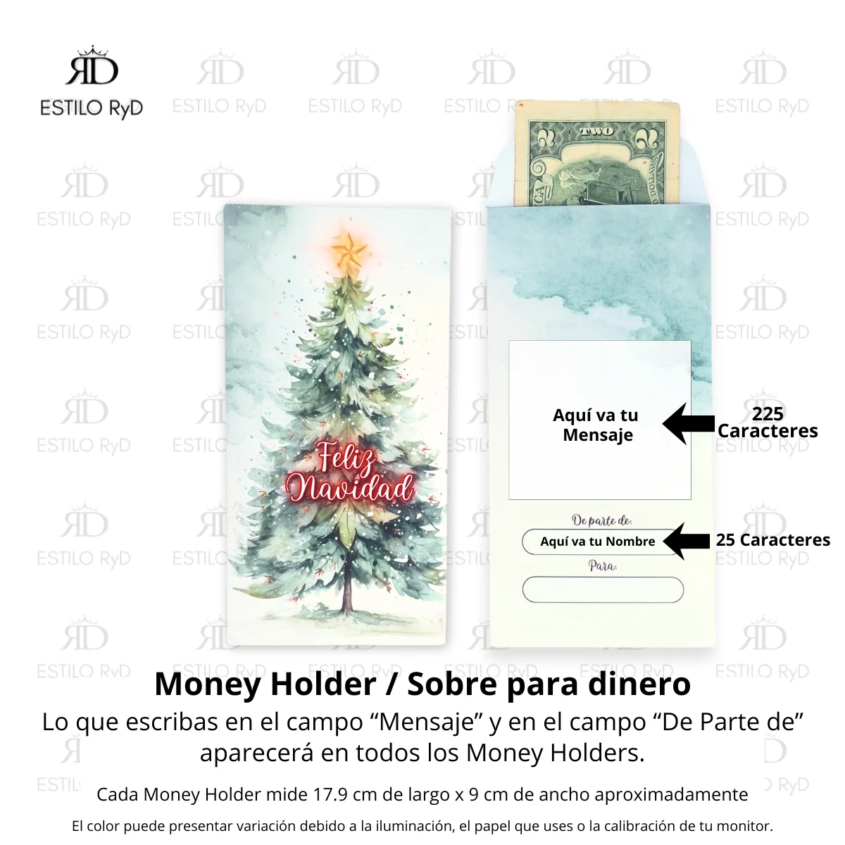 Kit Money Holder Navidad